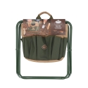 Klappbarer Hocker mit Werkzeugtasche für Gartenarbeit Modell