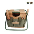 Klappbarer Hocker mit Werkzeugtasche für Gartenarbeit Aktion
