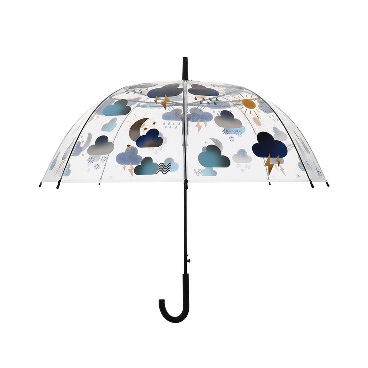 Transparenter Regenschirm mit buntem Wetterdruck Dis. Tempo Aktion Transparenter Regenschirm mit buntem Wetterdruck Dis. Tempo Aktion