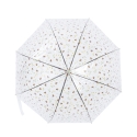 Transparenter Regenschirm mit Bienen- und Blumenmuster Angebot