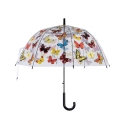 Transparenter Regenschirm mit buntem Schmetterlingsmuster Aktion