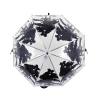 Transparenter Regenschirm mit Wald- und Hirschmotiv Angebot