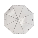 Transparenter Regenschirm mit Vogel-Dekoration auf der Leine Angebot