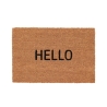 Fußmatte aus Kokosfaser mit Aufschrift "Hello" Aktion