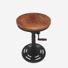 Barhocker mit Kurbel verstellbar im Vintage-Stil Zunor Angebot