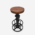 Barhocker verstellbar im Vintage-Stil mit Fußstütze Ziblo Angebot