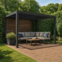 Bioklimatische Gartenpergola 3x4m manuell Aluminium Trinidad 