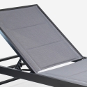 Vorrat 4 Garten Liegestühle Aluminium Pool Räder Rimini 