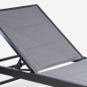 Vorrat 4 Garten Liegestühle Aluminium Pool Räder Rimini 