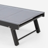 Vorrat 4 Garten Liegestühle Aluminium Pool Räder Rimini 