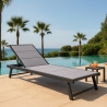 Vorrat 4 Garten Liegestühle Aluminium Pool Räder Rimini Angebot