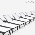 Vorrat 20 Aluminium-Gartenliegen mit Rädern Rimini Aktion