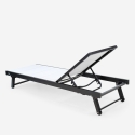 Vorrat 20 Aluminium-Gartenliegen mit Rädern Rimini 
