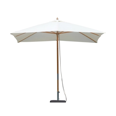 Garten-Sonnenschirm mit mittigem Bambus-Holzpfosten 3x2m Arunya Aktion
