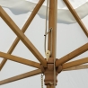 Garten-Sonnenschirm 3x3m mit zentralem Bambusmast, winddicht Khumat Angebot
