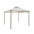 Gartenpavillon aus Eisen 3x3 Ecru Anthrazit Illinois Aktion