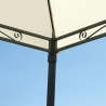 Gartenpavillon aus Eisen 3x3 Ecru Anthrazit Illinois Angebot