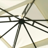 Gartenpavillon aus Eisen 3x3 Ecru Anthrazit Illinois Sales
