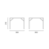Gartenpergola 3x3 mit verschiebbarem Dach Skroda Rabatte
