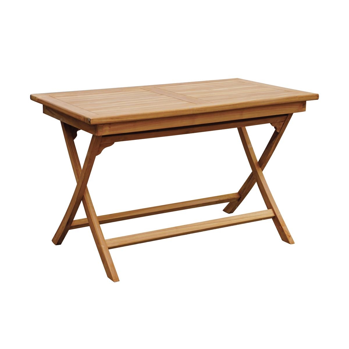 Klappbarer Gartentisch aus Teakholz 80x120cm Lipari