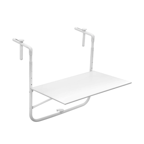 Weißer klappbarer Gartentisch für Balkone 60x52cm Ringhiera Aktion