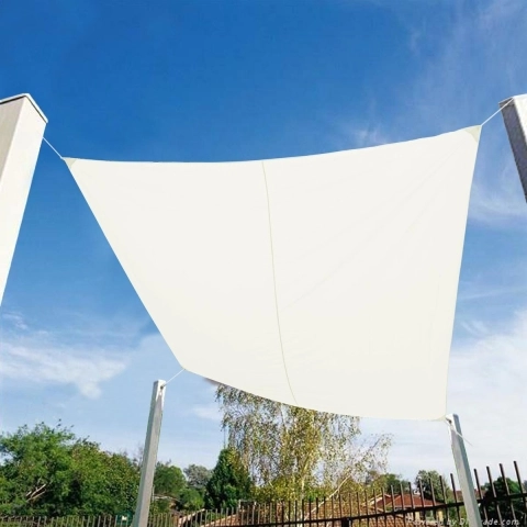 Quadratisches Sonnensegel für den Außenbereich Garten 3x3m Solar Aktion