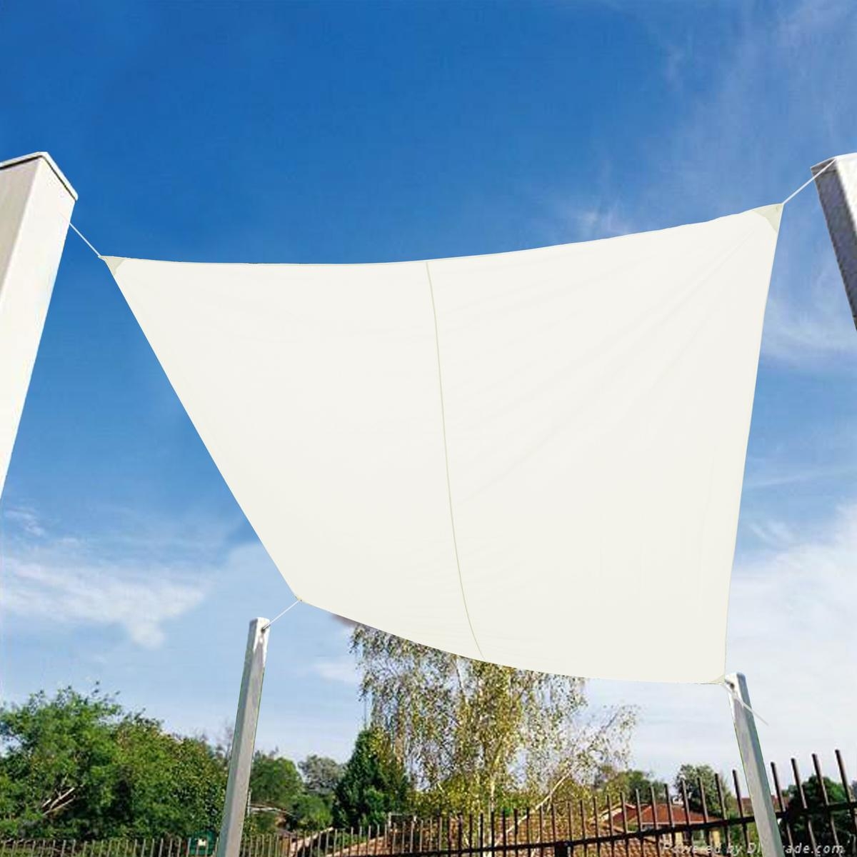 Quadratisches Sonnensegel für den Außenbereich Garten 3x3m Solar