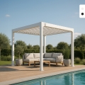 Bioklimatische Garten Pergola 3x3m manuell Aluminium Guadalupe Aktion