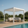 Bioklimatische Garten Pergola 3x3m manuell Aluminium Guadalupe Modell