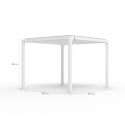 Bioklimatische Garten Pergola 3x3m manuell Aluminium Guadalupe 