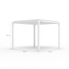 Bioklimatische Garten Pergola 3x3m manuell Aluminium Guadalupe 