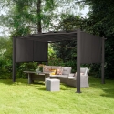 Aluminium rechteckig Gartenpavillon 3x4m Barbados 