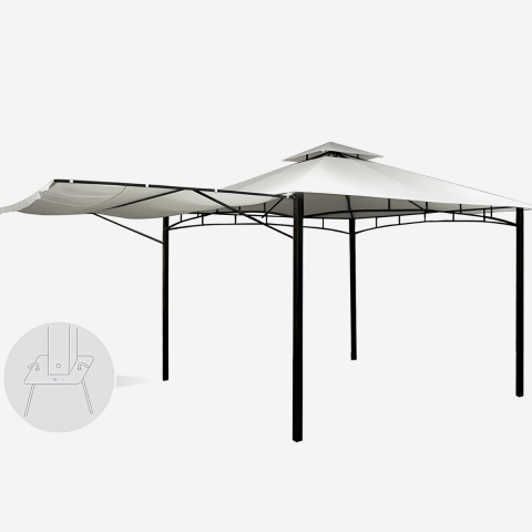 Gazebo 3,3x3,3 Meter Garten...