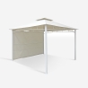 Gazebo 3,3x3,3 Meter Garten Bar Veranda Markt Pagode Antigua uv