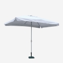 Rechteckig Café Hotel Gartenschirm 3x2 Sonnenschirm Alu mittelmast Eden
