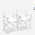 2er Set klappbare Strandstühle Klappstühle aus Aluminium Regista Gold Aktion