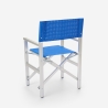2er Set klappbare Strandstühle Klappstühle aus Aluminium Regista Gold 