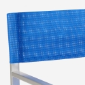2er Set klappbare Strandstühle Klappstühle aus Aluminium Regista Gold 