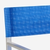 2er Set klappbare Strandstühle Klappstühle aus Aluminium Regista Gold 