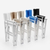 2er Set klappbare Strandstühle Klappstühle aus Aluminium Regista Gold 