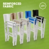 2er Set klappbare Strandstühle Klappstühle aus Aluminium Regista Gold 