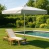 Gartenschirm 3x3 Sonnenschirm Alu mittelmast Quadratisch Café Hotel Marte Sales