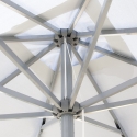 Gartenschirm 3x3 Sonnenschirm Alu mittelmast Quadratisch Café Hotel Marte 