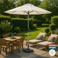 Gartenschirm 3m Sonnenschirm Garten Café Alu mittelmast Achteckig Eden Aktion