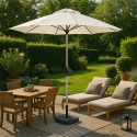 Gartenschirm 3m Sonnenschirm Garten Café Alu mittelmast Achteckig Eden Sales