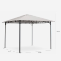Pavillon 3x3 Meter Garten Stahl Windfest Style Eigenschaften