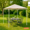 Pavillon 3x3 Meter Garten Stahl winddicht Style UV Aktion