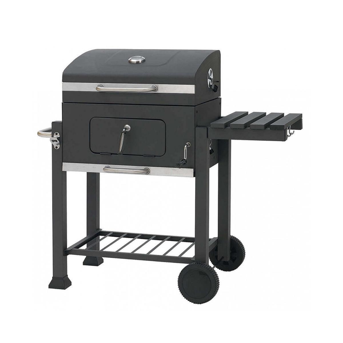 Holzkohlegrill mit Rädern, 2 Rosten und Deckel Austin