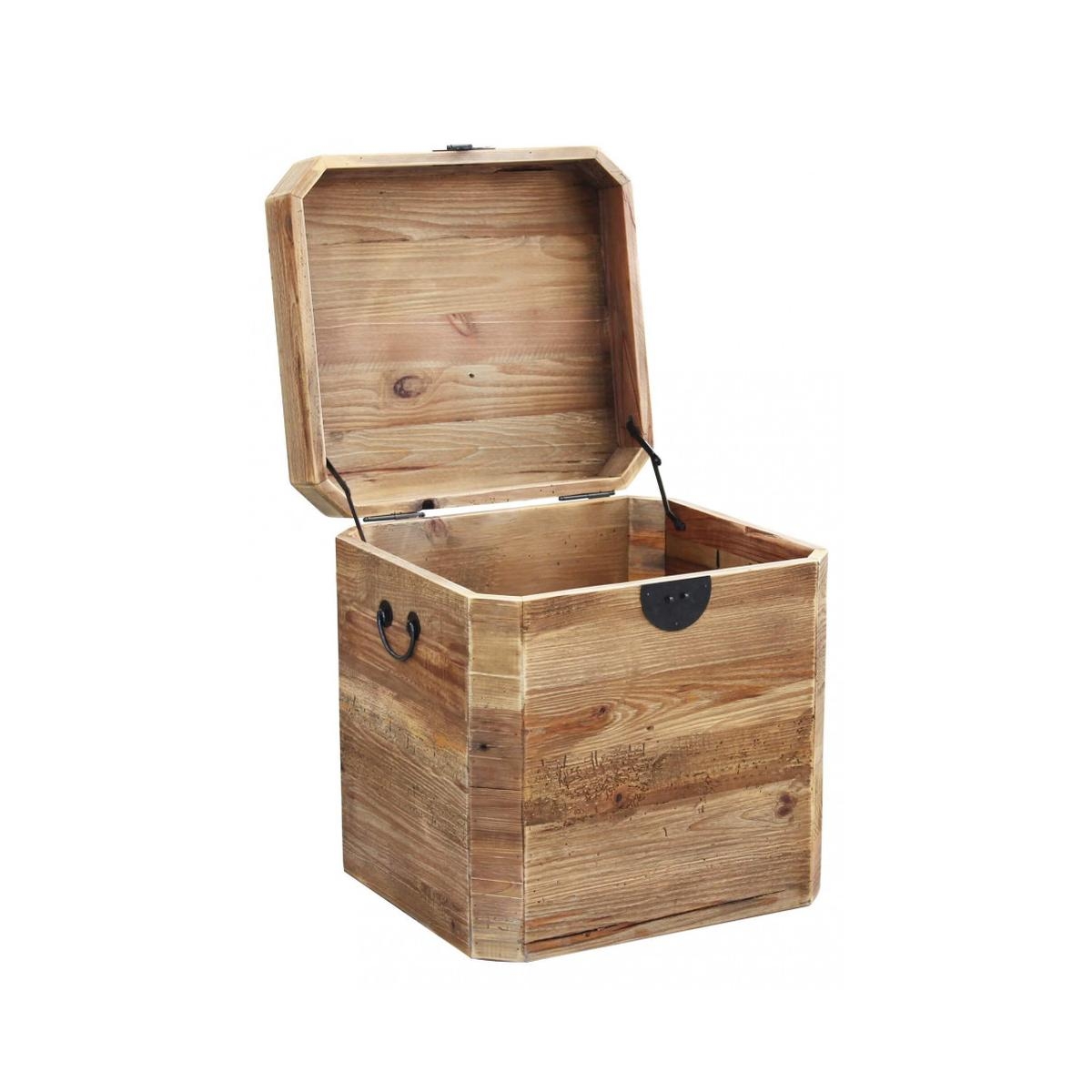 Holz-Aufbewahrungstruhe 52x48x55 cm Irving