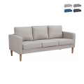 Moderner 3-Sitzer-Sofa mit Holzoptik-Beinen Ramsey Aktion